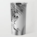 Shadowy Woman - Black and White Photography Travel Mug Gallery Image 1