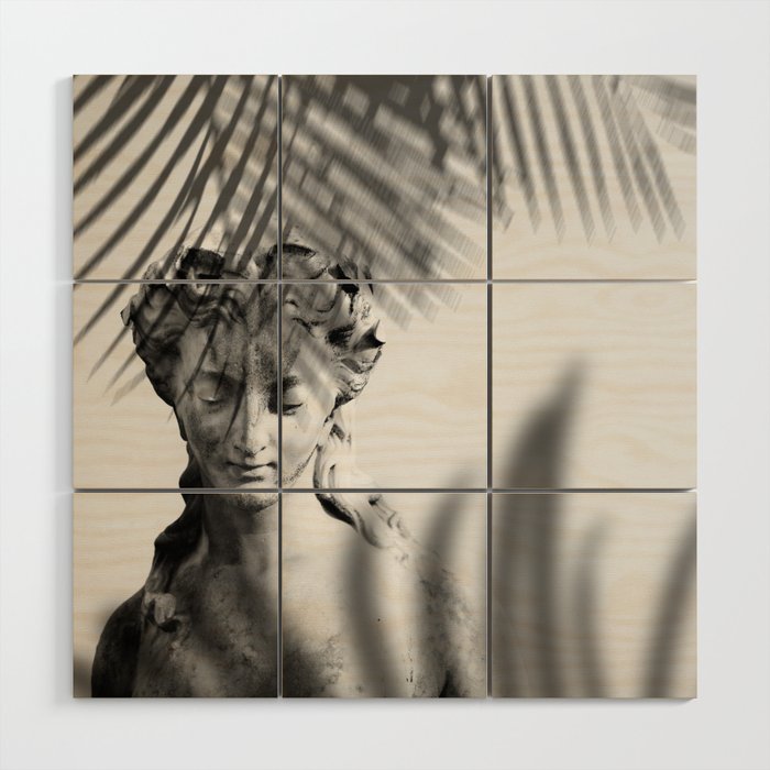 Shadowy Woman - Black and White Photography Wood Wall Art Gallery Image 1