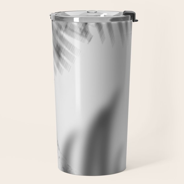 Shadowy Woman - Black and White Photography Travel Mug Gallery Image 2