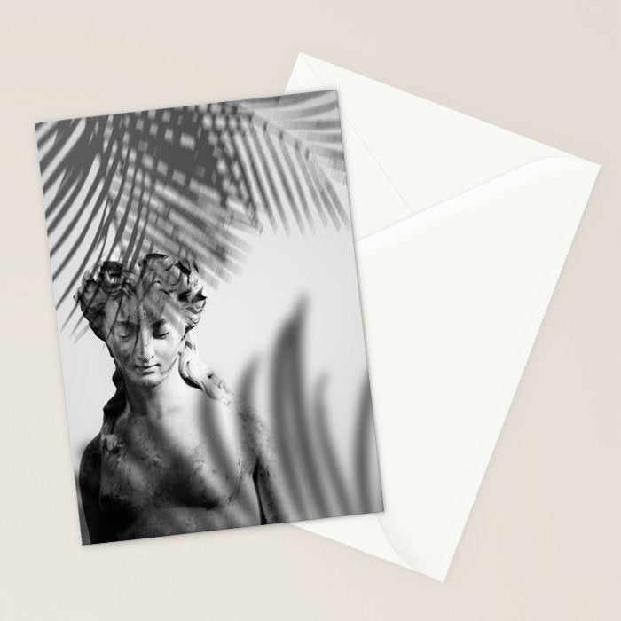 Shadowy Woman - Black and White Photography Stationery Card Gallery Image 2