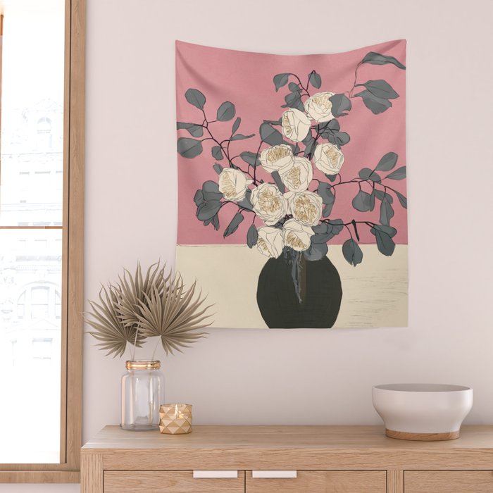 Beautiful Bouquet 07 Wall Tapestry Gallery Image 2