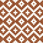 woven aztec geometric - ginger orange Coffee Mug Gallery Image 2