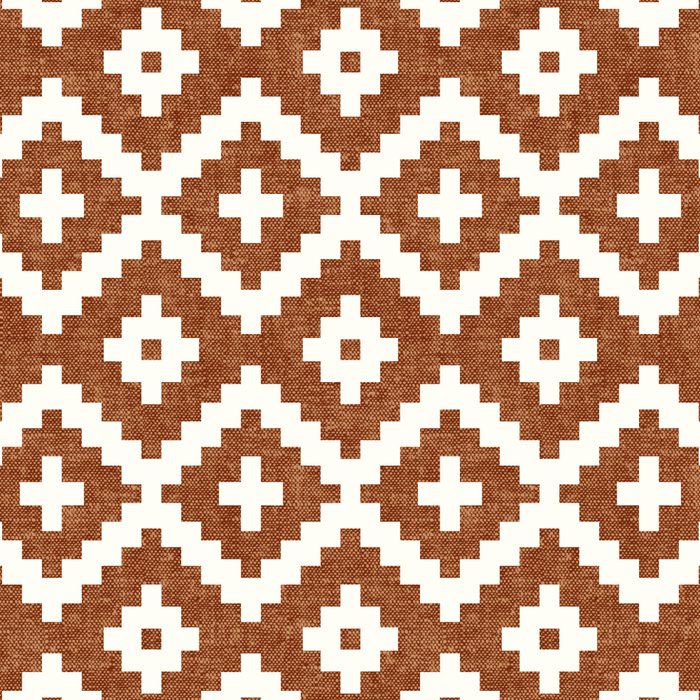 woven aztec geometric - ginger orange Coffee Mug Gallery Image 2