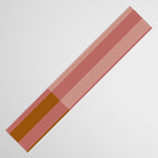 Retro Rose Pink Midcentury Stripes Patterned Table Runner Gallery Image 3