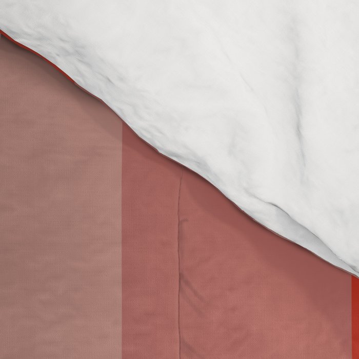 Retro Rose Pink Midcentury Stripes Patterned Comforter Gallery Image 4