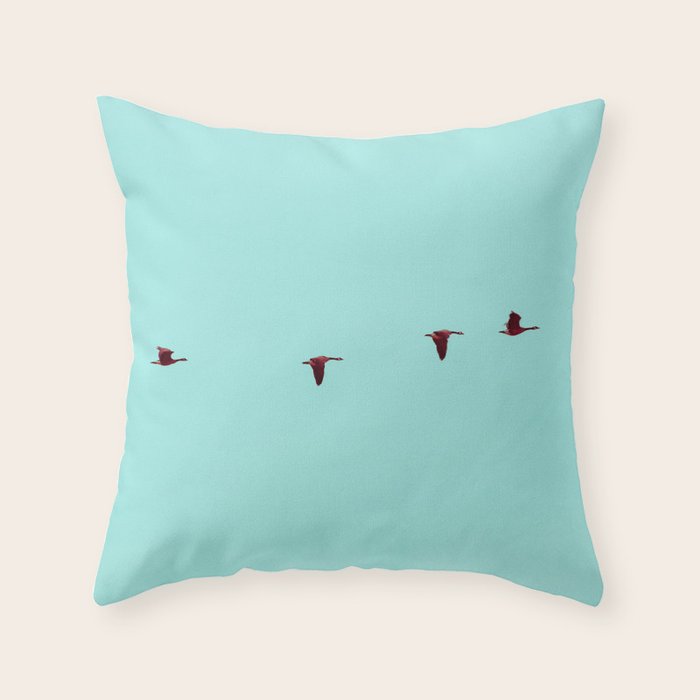 Take Flight - Wild Goose Chase Throw Pillow Gallery Image 1