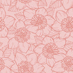 Spring Garden Flower Lineart - Pink Coffee Mug Gallery Image 2