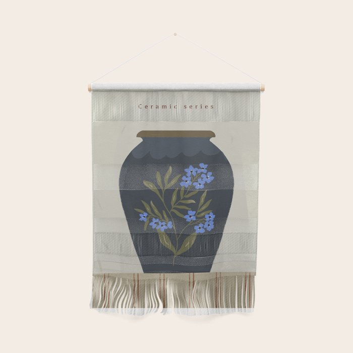 blue jug with floral ornament  Wall Hanging Gallery Image 1