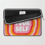 Love Yourself retro type Laptop Sleeve Gallery Image 2