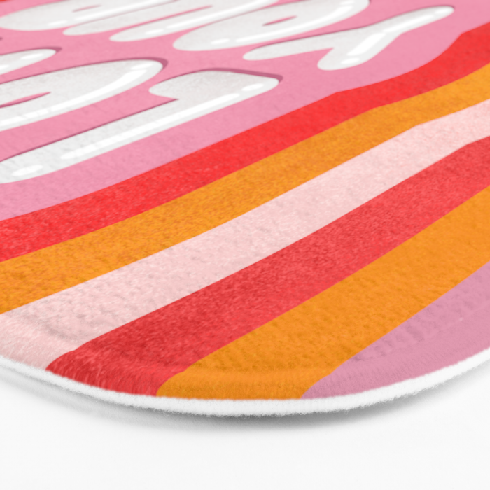 Love Yourself retro type Bath Mat Gallery Image 3