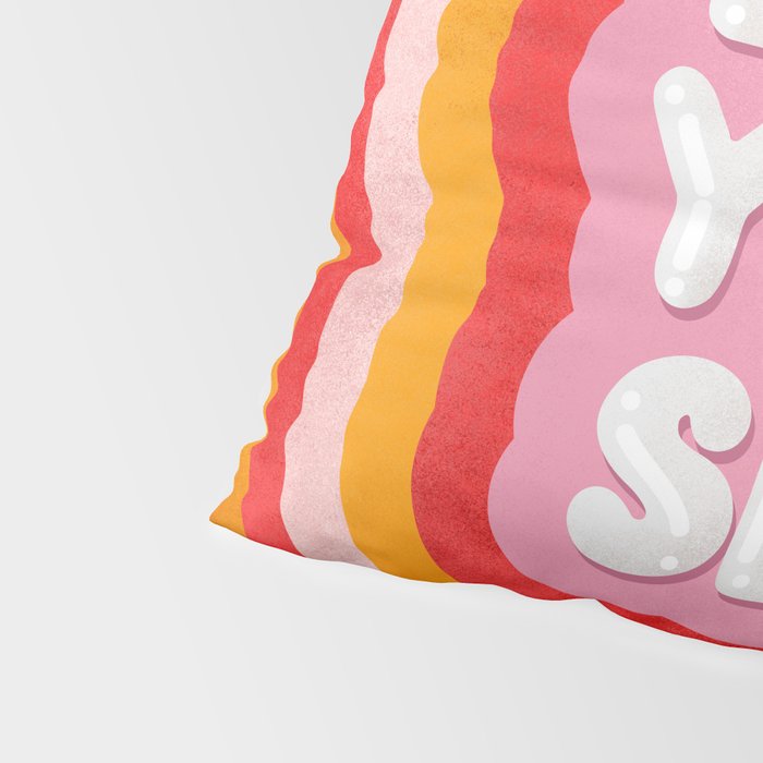 Love Yourself retro type Pillow Sham Gallery Image 4