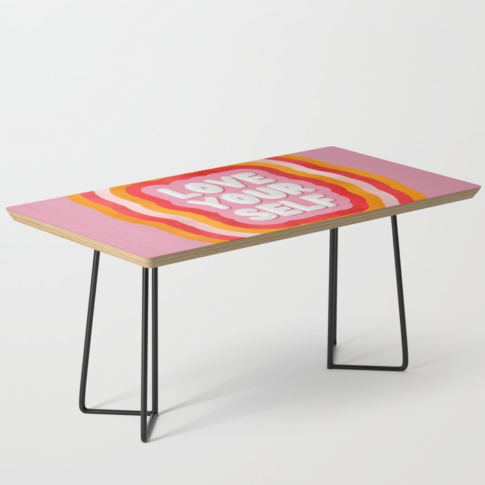 Love Yourself retro type Coffee Table Gallery Image 1