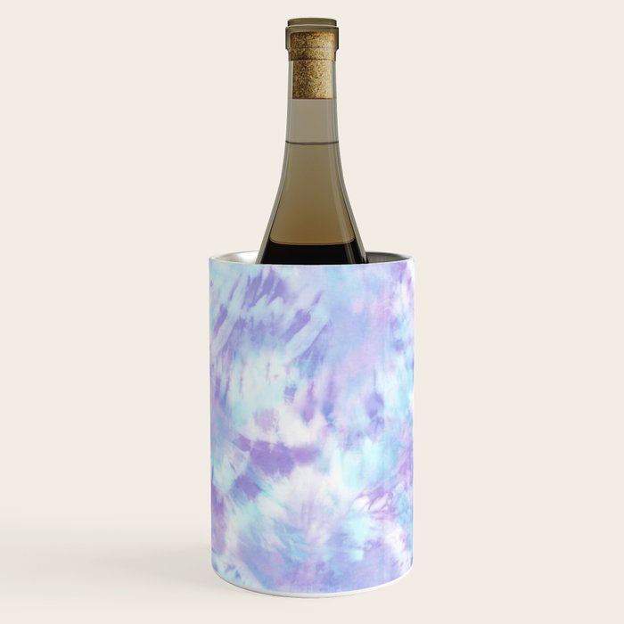 Purple and Blue Pastel Tie-Dye Wine Chiller Gallery Image 3