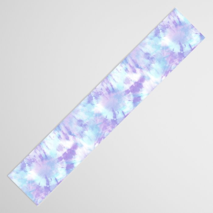 Purple and Blue Pastel Tie-Dye Table Runner Gallery Image 3
