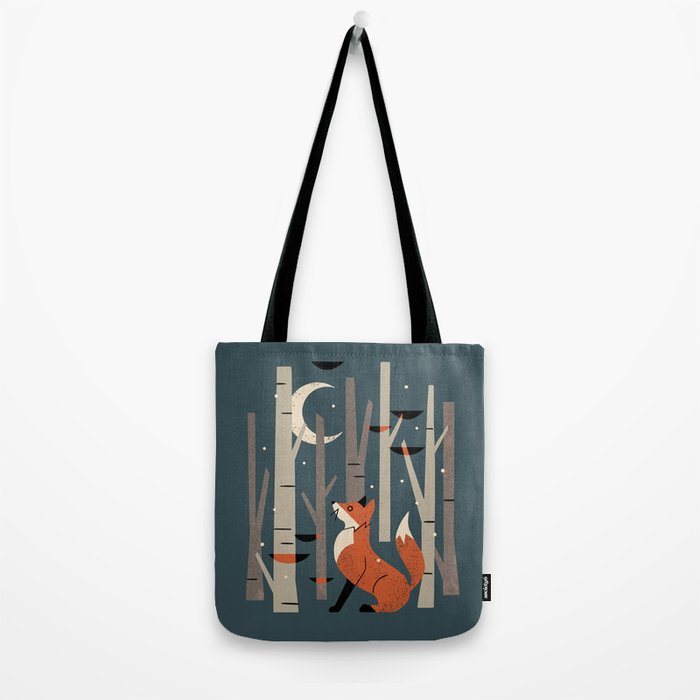 Winter Forest Fox Tote Bag Gallery Image 2