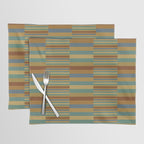 Mixed Stripes Pattern XX Retro Earthy Placemat Gallery Image 1