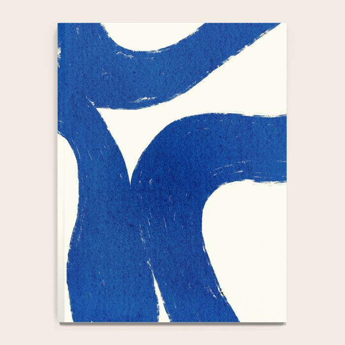 Abstract blue shapes pattern N02 Notebook Gallery Image 4