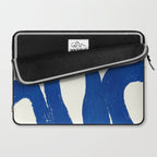 Abstract blue shapes pattern N02 Laptop Sleeve Gallery Image 2