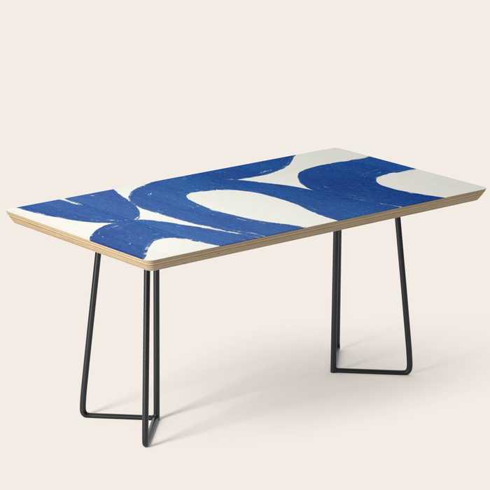 Abstract blue shapes pattern N02 Coffee Table Gallery Image 1