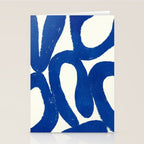 Abstract blue shapes pattern N02 Stationery Card Gallery Image 2