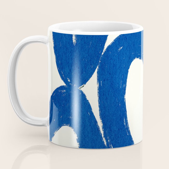 Abstract blue shapes pattern N02 Coffee Mug Gallery Image 3