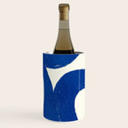 Abstract blue shapes pattern N02 Wine Chiller Gallery Image 3