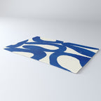 Abstract blue shapes pattern N02 Rug Gallery Image 3