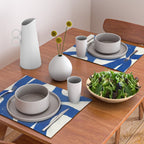 Abstract blue shapes pattern N02 Placemat Gallery Image 2