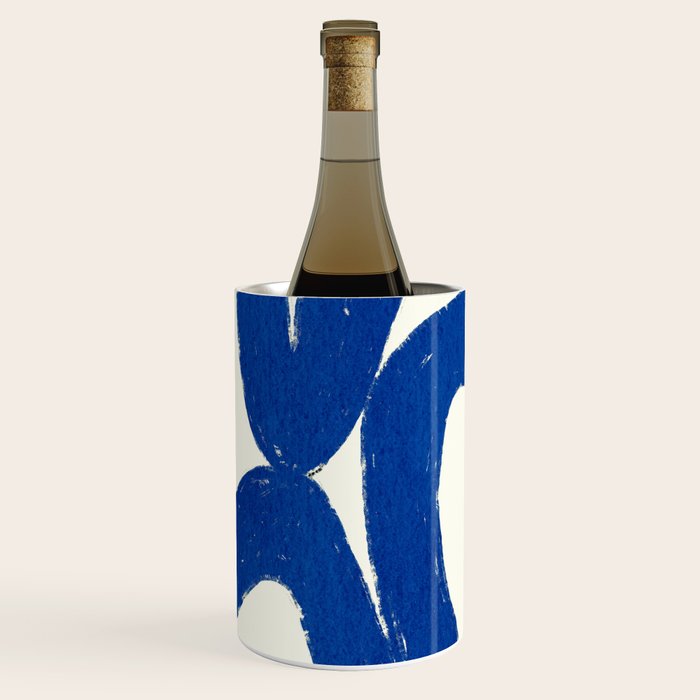 Abstract blue shapes pattern N02 Wine Chiller Gallery Image 2
