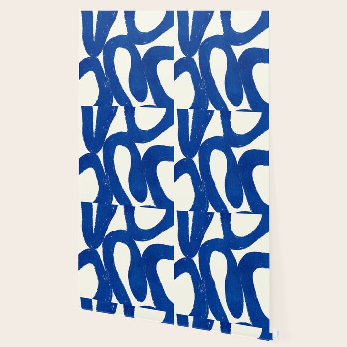 Abstract blue shapes pattern N02 Wallpaper Gallery Image 2