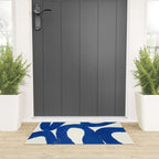 Abstract blue shapes pattern N02 Welcome Mat Gallery Image 3