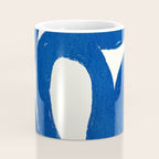Abstract blue shapes pattern N02 Coffee Mug Gallery Image 4
