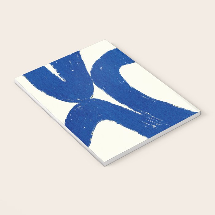 Abstract blue shapes pattern N02 Notebook Gallery Image 3