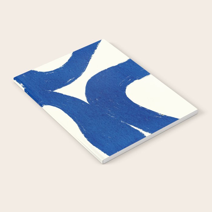 Abstract blue shapes pattern N02 Notebook Gallery Image 2