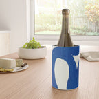 Abstract blue shapes pattern N02 Wine Chiller Gallery Image 4