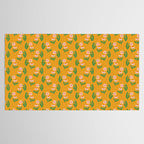 Pink Daisy Pattern - Yellow Tablecloth Gallery Image 2