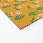 Pink Daisy Pattern - Yellow Welcome Mat Gallery Image 2