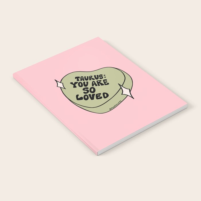 Taurus Conversation Heart Notebook Gallery Image 1