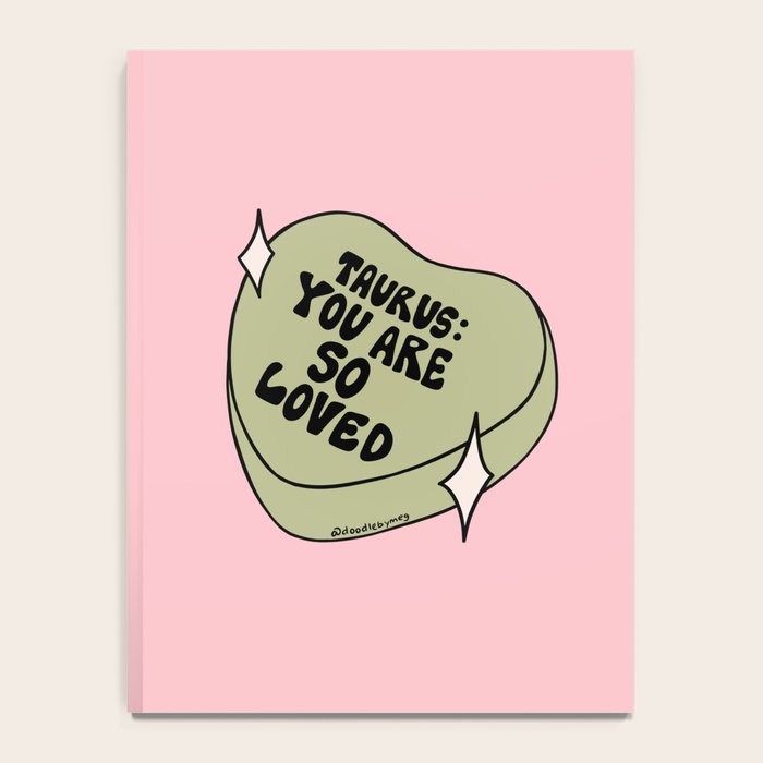 Taurus Conversation Heart Notebook Gallery Image 4