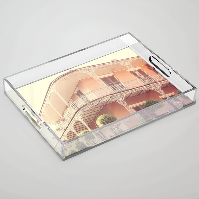 Vintage French Quarter Acrylic Tray Gallery Image 1