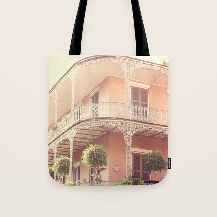 Vintage French Quarter Tote Bag Gallery Image 1