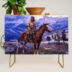 âThe Free Trappersâ by Charles M Russell Credenza Gallery Image 1