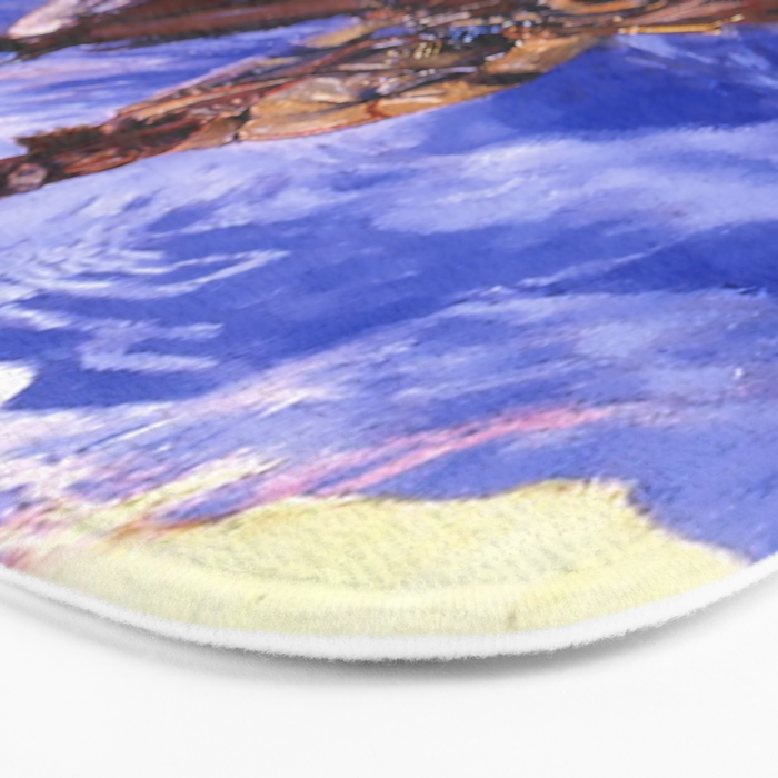 âThe Free Trappersâ by Charles M Russell Bath Mat Gallery Image 3