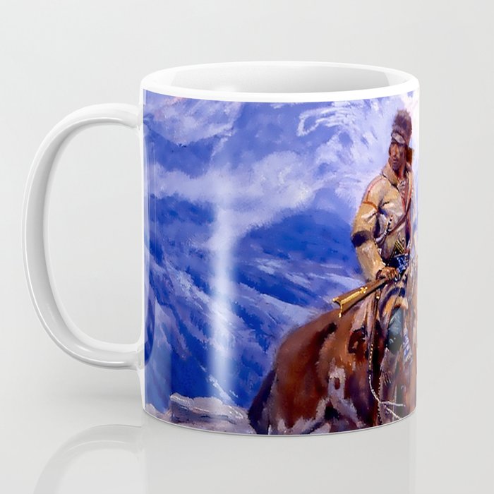 âThe Free Trappersâ by Charles M Russell Coffee Mug Gallery Image 3