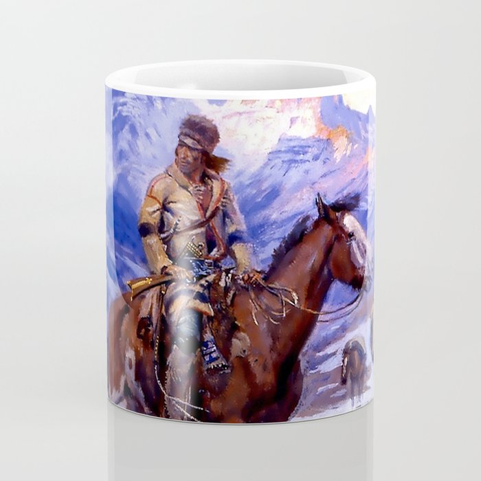 âThe Free Trappersâ by Charles M Russell Coffee Mug Gallery Image 4