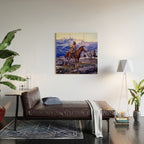 âThe Free Trappersâ by Charles M Russell Wood Wall Art Gallery Image 2