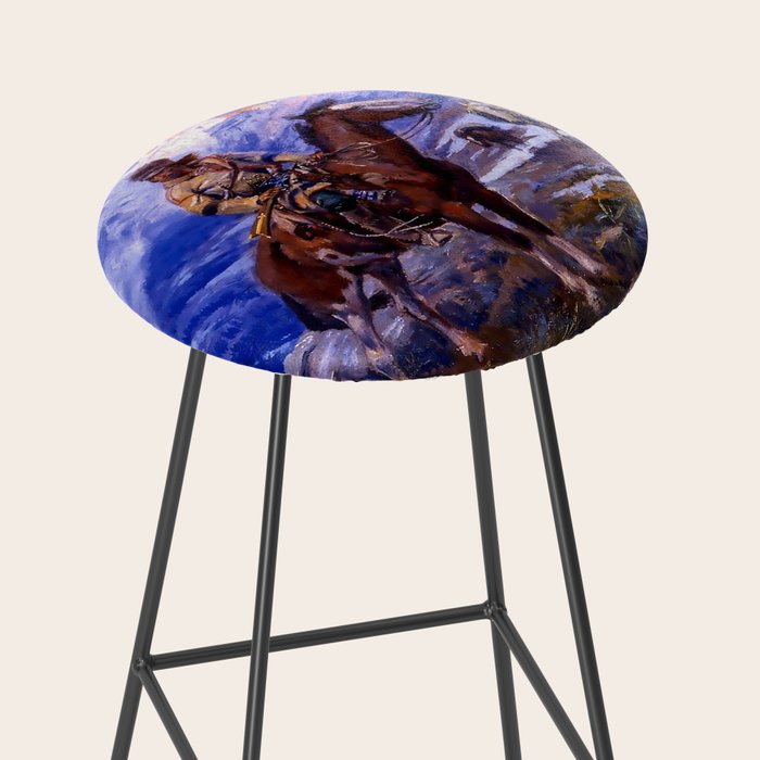 âThe Free Trappersâ by Charles M Russell Stool Gallery Image 2
