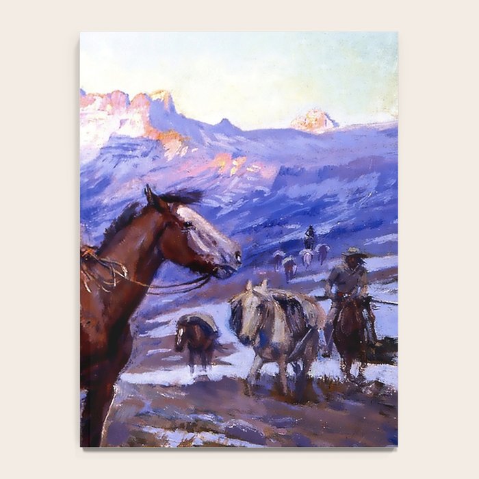 âThe Free Trappersâ by Charles M Russell Notebook Gallery Image 4