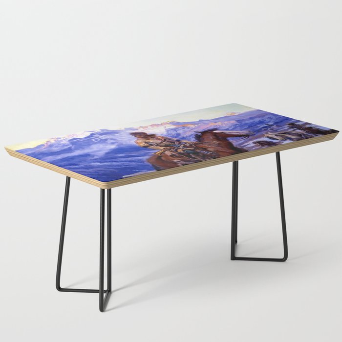 âThe Free Trappersâ by Charles M Russell Coffee Table Gallery Image 1