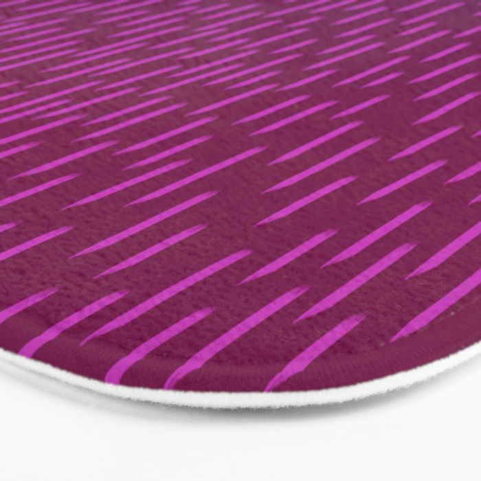 Magenta Dash Bath Mat Gallery Image 3
